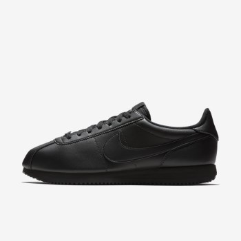 Nike Cortez Basic - Férfi Utcai Cipő - Fekete/Sötét Szürke/Fekete